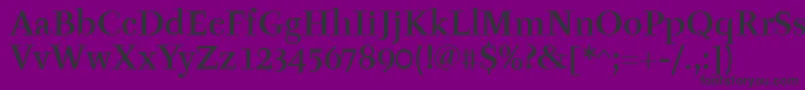 TyfamditcTt Font – Black Fonts on Purple Background