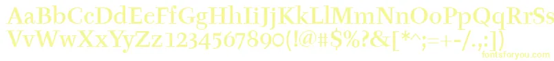 Шрифт TyfamditcTt – жёлтые шрифты