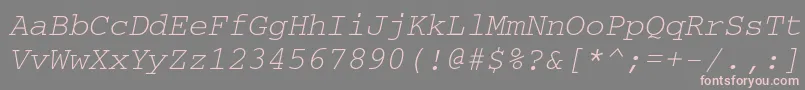 Crr36C Font – Pink Fonts on Gray Background