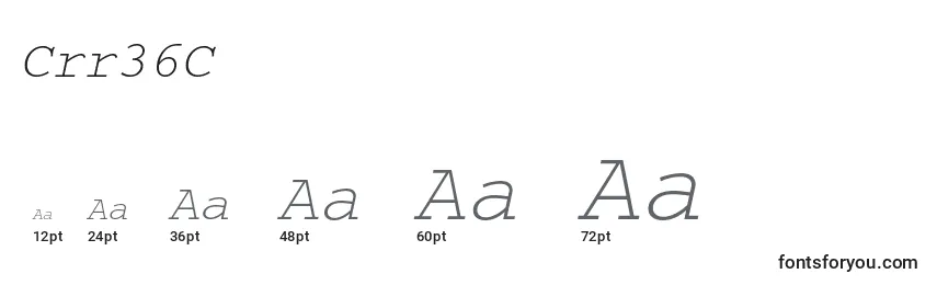 Crr36C Font Sizes