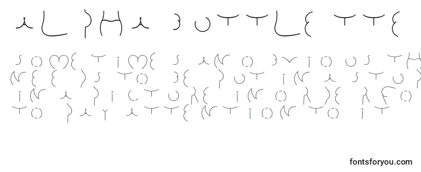 Alphabuttletters Font