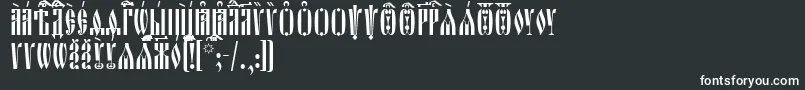 OglavieIeucs Font – White Fonts on Black Background
