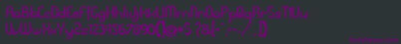 フォントAwelita – 黒い背景に紫のフォント
