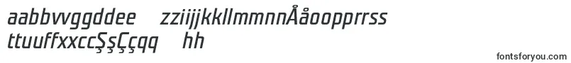 TeutonnormalItalic-Schriftart – usbekische Schriften