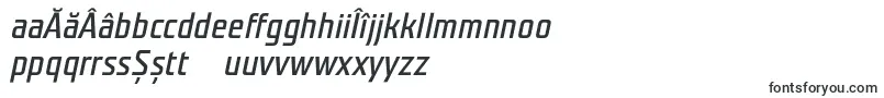 TeutonnormalItalic-Schriftart – rumänische Schriften
