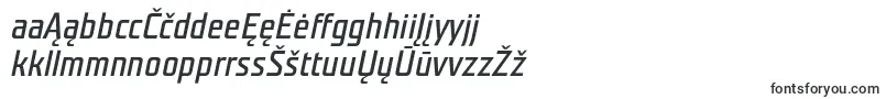 TeutonnormalItalic-Schriftart – litauische Schriften