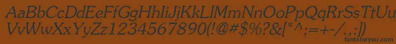 Agsouci Font – Black Fonts on Brown Background