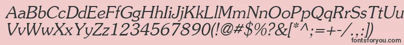 Agsouci Font – Black Fonts on Pink Background