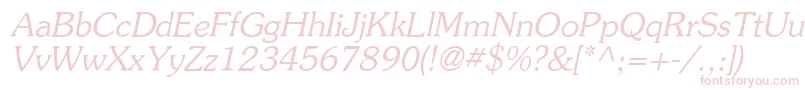 Agsouci Font – Pink Fonts on White Background