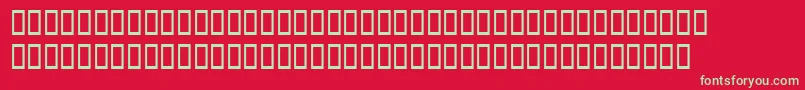 BookwomanswashDemish Font – Green Fonts on Red Background