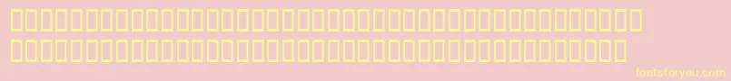 BookwomanswashDemish Font – Yellow Fonts on Pink Background