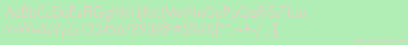 Futuris80n Font – Pink Fonts on Green Background