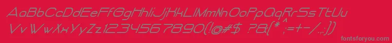 DancingJuiceNormalItalic Font – Gray Fonts on Red Background