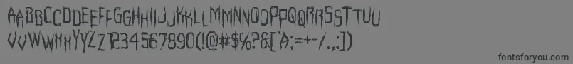 Horroroidstag Font – Black Fonts on Gray Background