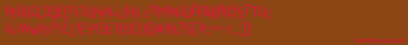 Horroroidstag Font – Red Fonts on Brown Background