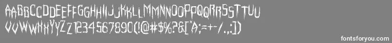 Horroroidstag Font – White Fonts on Gray Background