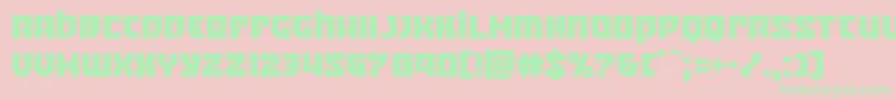 Crazyivan Font – Green Fonts on Pink Background