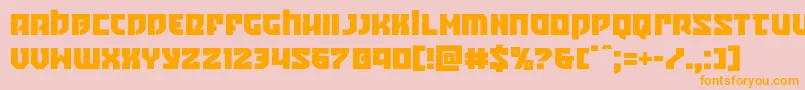 Crazyivan Font – Orange Fonts on Pink Background