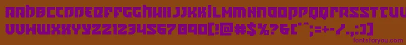 Crazyivan Font – Purple Fonts on Brown Background