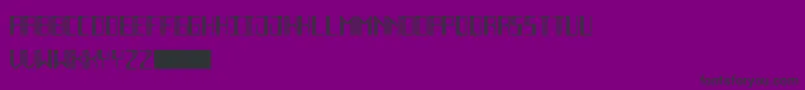 DecoFutureInline Font – Black Fonts on Purple Background