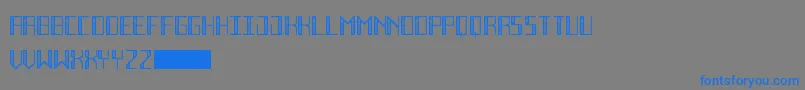 DecoFutureInline Font – Blue Fonts on Gray Background