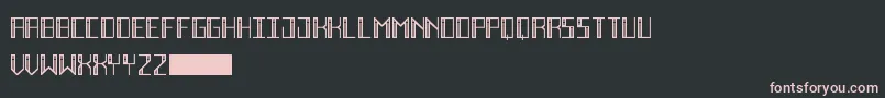 DecoFutureInline Font – Pink Fonts on Black Background