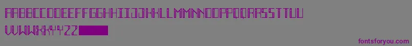 DecoFutureInline Font – Purple Fonts on Gray Background