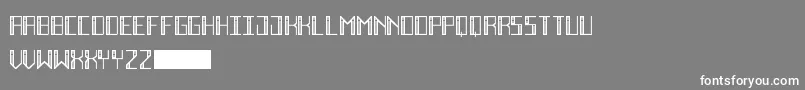 DecoFutureInline Font – White Fonts on Gray Background