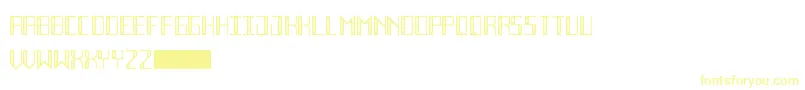 Czcionka DecoFutureInline – żółte czcionki