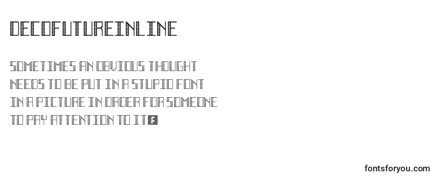 Обзор шрифта DecoFutureInline