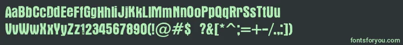 フォントVictor – 黒い背景に緑の文字