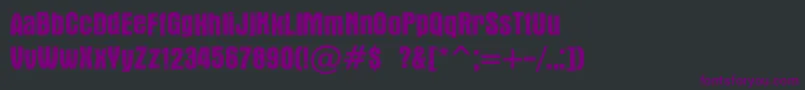 Шрифт Victor – фиолетовые шрифты на чёрном фоне