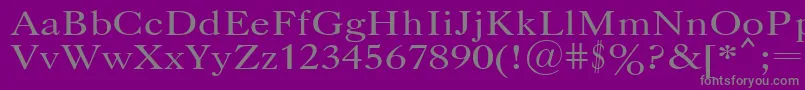 Caslopla Font – Gray Fonts on Purple Background