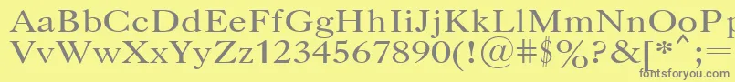 Caslopla Font – Gray Fonts on Yellow Background