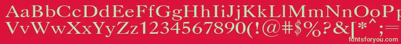 Caslopla Font – Green Fonts on Red Background