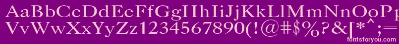 Caslopla Font – Pink Fonts on Purple Background