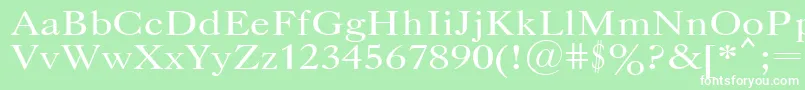 Caslopla Font – White Fonts on Green Background