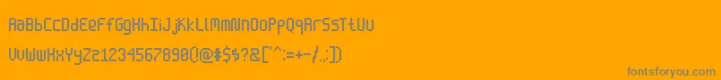 Шрифт Enlatique – серые шрифты на оранжевом фоне