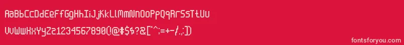 Enlatique Font – Pink Fonts on Red Background