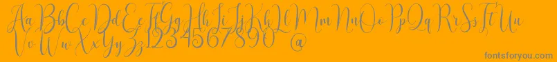 More about AsyielaDemo Font AsyielaDemo Font – Gray Fonts on Orange Background