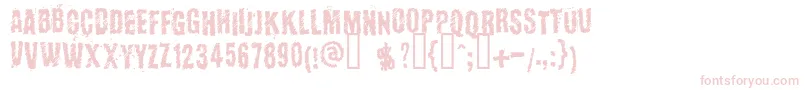 Kopanyicastrasse Font – Pink Fonts on White Background