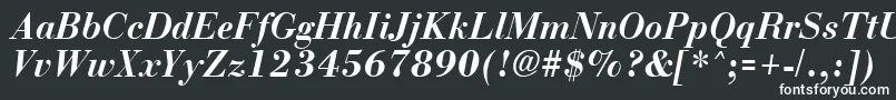BostonBoldItalic Font – White Fonts