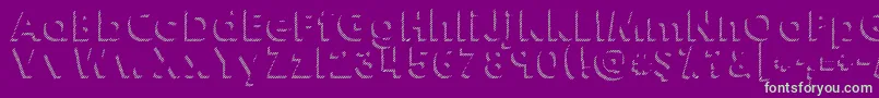 Kghappyshadows Font – Green Fonts on Purple Background