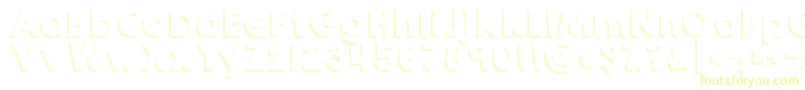 Kghappyshadows-fontti – keltaiset fontit