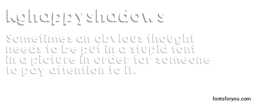 Kghappyshadows Font