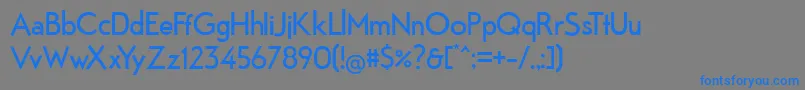 Fabrik Font – Blue Fonts on Gray Background
