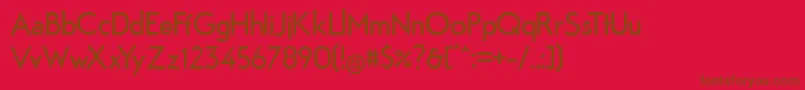 Fabrik Font – Brown Fonts on Red Background