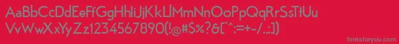 Fabrik Font – Gray Fonts on Red Background