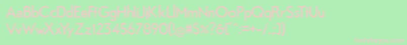 Fabrik Font – Pink Fonts on Green Background