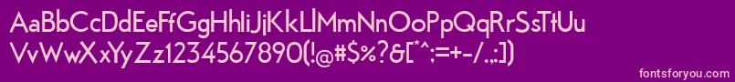 Fabrik Font – Pink Fonts on Purple Background
